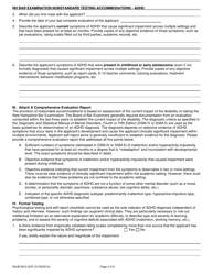 Form B-ADHD (NHJB-2873-SUP) New Hampshire Bar Examination Nonstandard Testing Accommodations - New Hampshire, Page 2