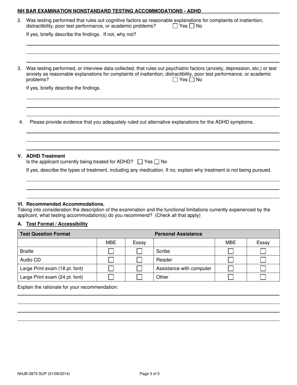 Form BADHD (NHJB2873SUP) Download Fillable PDF or Fill Online New