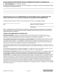 Form B (NHJB-2872-SUP) New Hampshire Bar Examination Nonstandard Testing Accommodations Disability Documentation - New Hampshire, Page 4