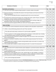 Form 410 Seamless Summer Option (Sso) Site Monitoring Form - New Jersey, Page 2