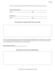 Form 410 Seamless Summer Option (Sso) Site Monitoring Form - New Jersey, Page 3
