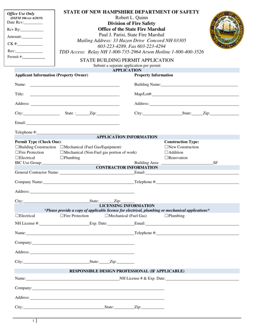 Form DSFM106  Printable Pdf