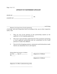 Thoroughbred Race Meeting Permit Application - New Jersey, Page 14