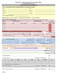 Travel-Training Approval Forms Package - New Jersey, Page 2