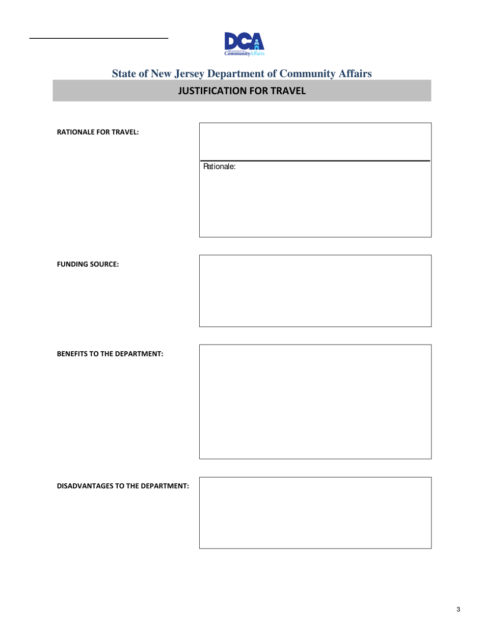 Travel-Training Approval Forms Package - New Jersey, Page 3