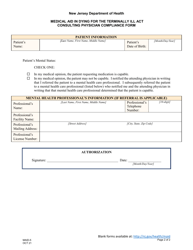 Form MAID-5 Consulting Physician Compliance Form - New Jersey, Page 2