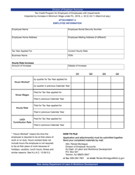 Form FS-432 Application for Certification - Tax Credit Program for Employers of Employees With Impairments - New Jersey, Page 2