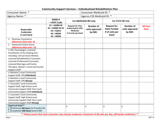 Community Support Services - Individualized Rehabilitation Plan - New Jersey, Page 7