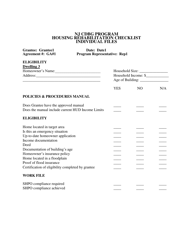 Monitoring Forms - Nj Small Cities Cdbg Program - New Jersey, Page 10