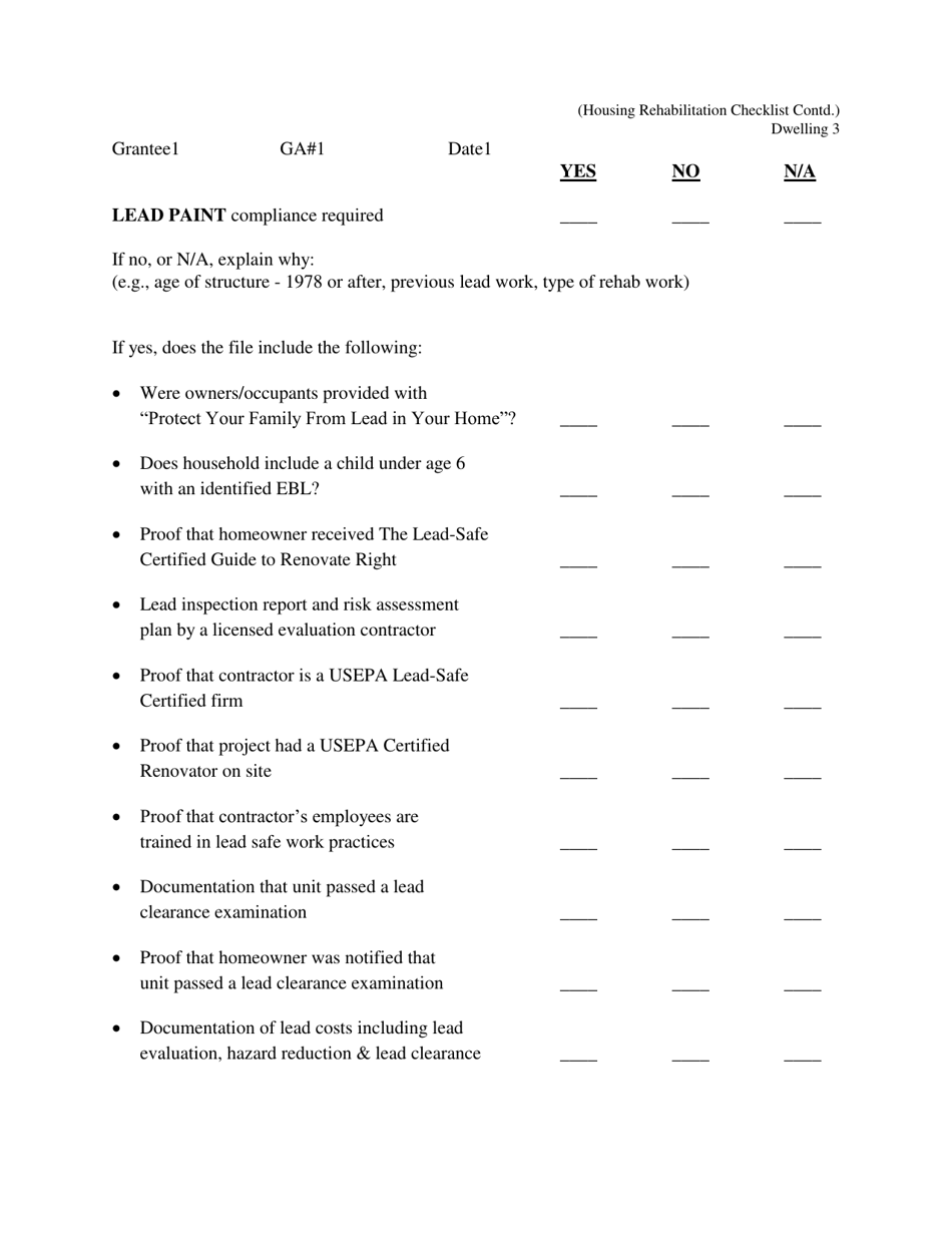 Monitoring Forms - Nj Small Cities Cdbg Program - New Jersey, Page 11