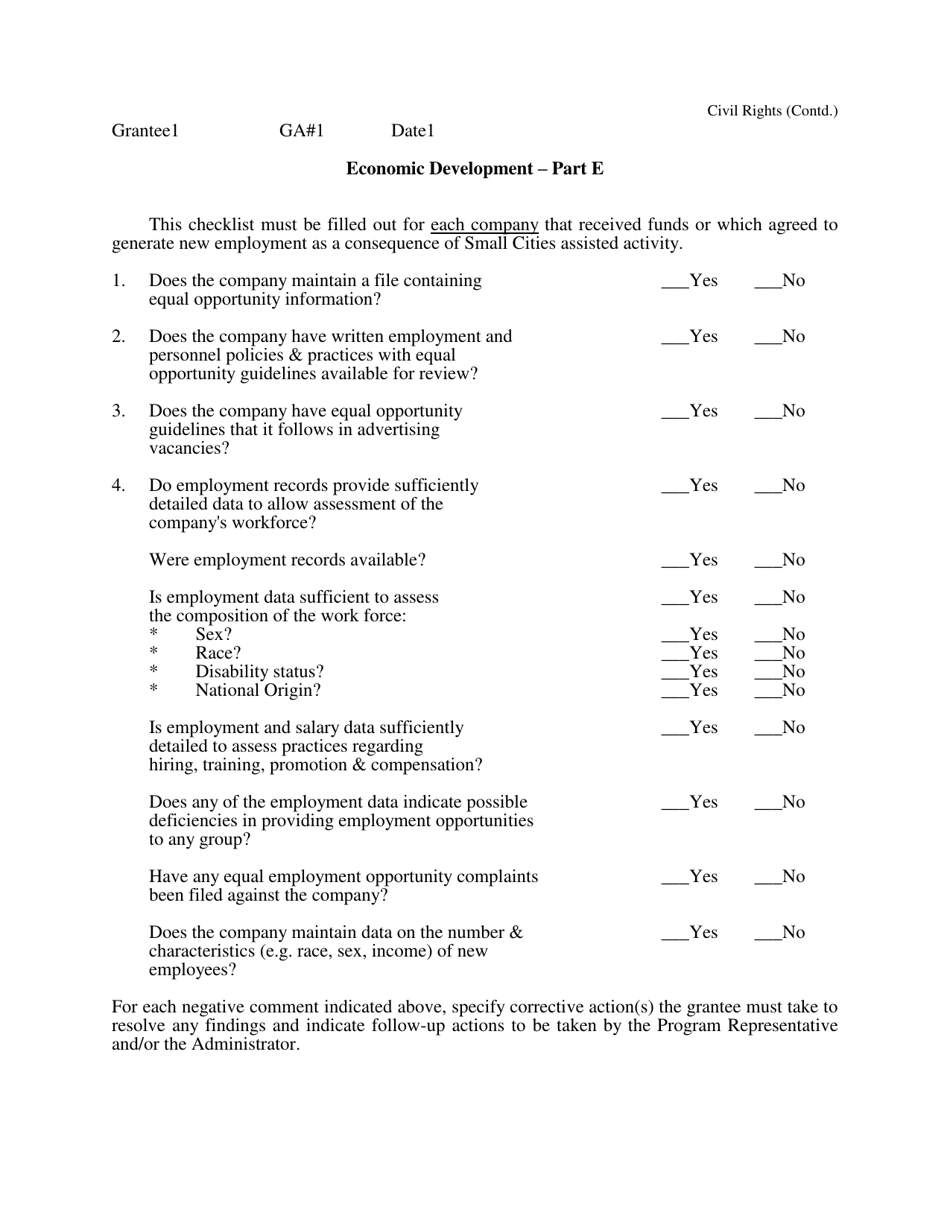 Monitoring Forms - Nj Small Cities Cdbg Program - New Jersey, Page 21