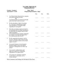 Monitoring Forms - Nj Small Cities Cdbg Program - New Jersey, Page 25