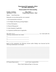 Monitoring Forms - Nj Small Cities Cdbg Program - New Jersey, Page 26