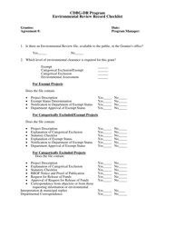 Monitoring Forms - Cdbg-Dr Program (Hurricane Irene) - New Jersey, Page 11