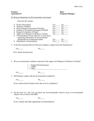 Monitoring Forms - Cdbg-Dr Program (Hurricane Irene) - New Jersey, Page 12