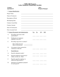 Monitoring Forms - Cdbg-Dr Program (Hurricane Irene) - New Jersey, Page 13