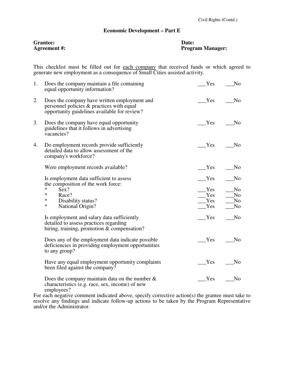Monitoring Forms - Cdbg-Dr Program (Hurricane Irene) - New Jersey, Page 18