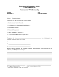 Monitoring Forms - Cdbg-Dr Program (Hurricane Irene) - New Jersey, Page 23