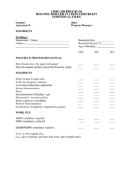 Monitoring Forms - Cdbg-Dr Program (Hurricane Irene) - New Jersey, Page 2