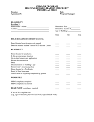 Monitoring Forms - Cdbg-Dr Program (Hurricane Irene) - New Jersey, Page 8