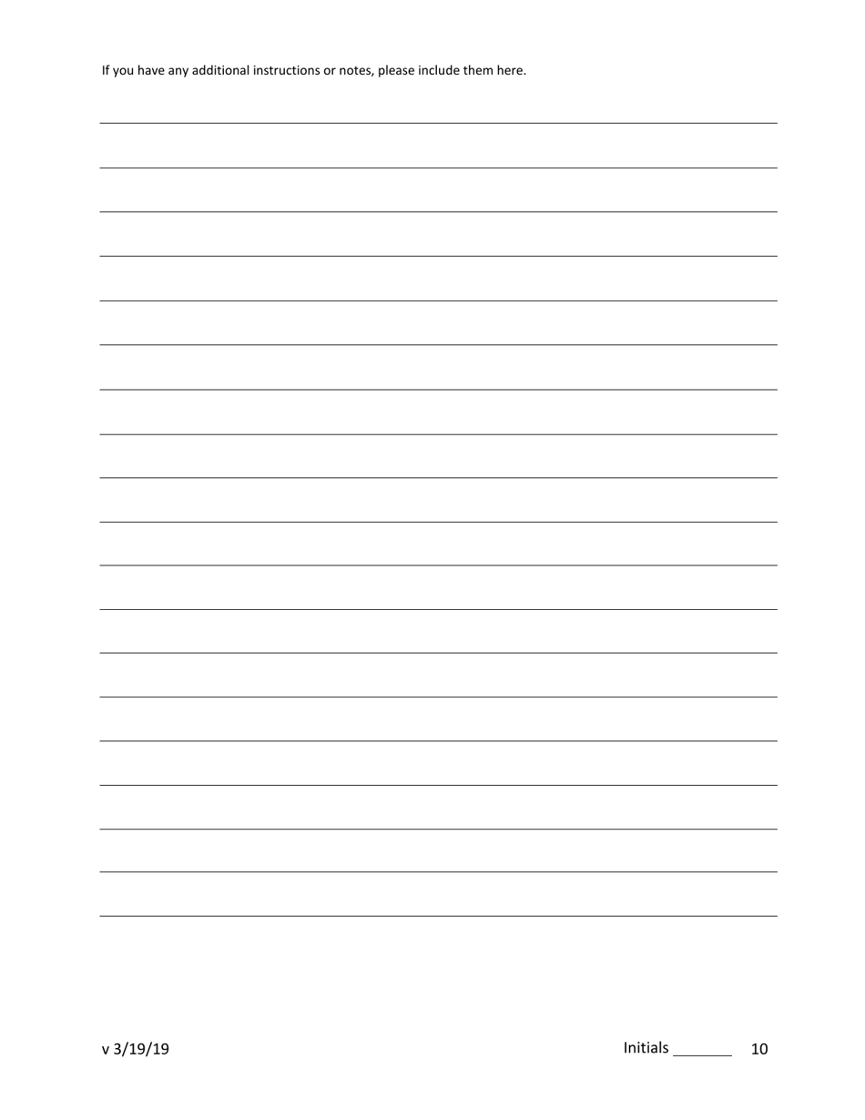 Psychiatric Advance Directive (Pad) / Crisis Plan - New Jersey, Page 10