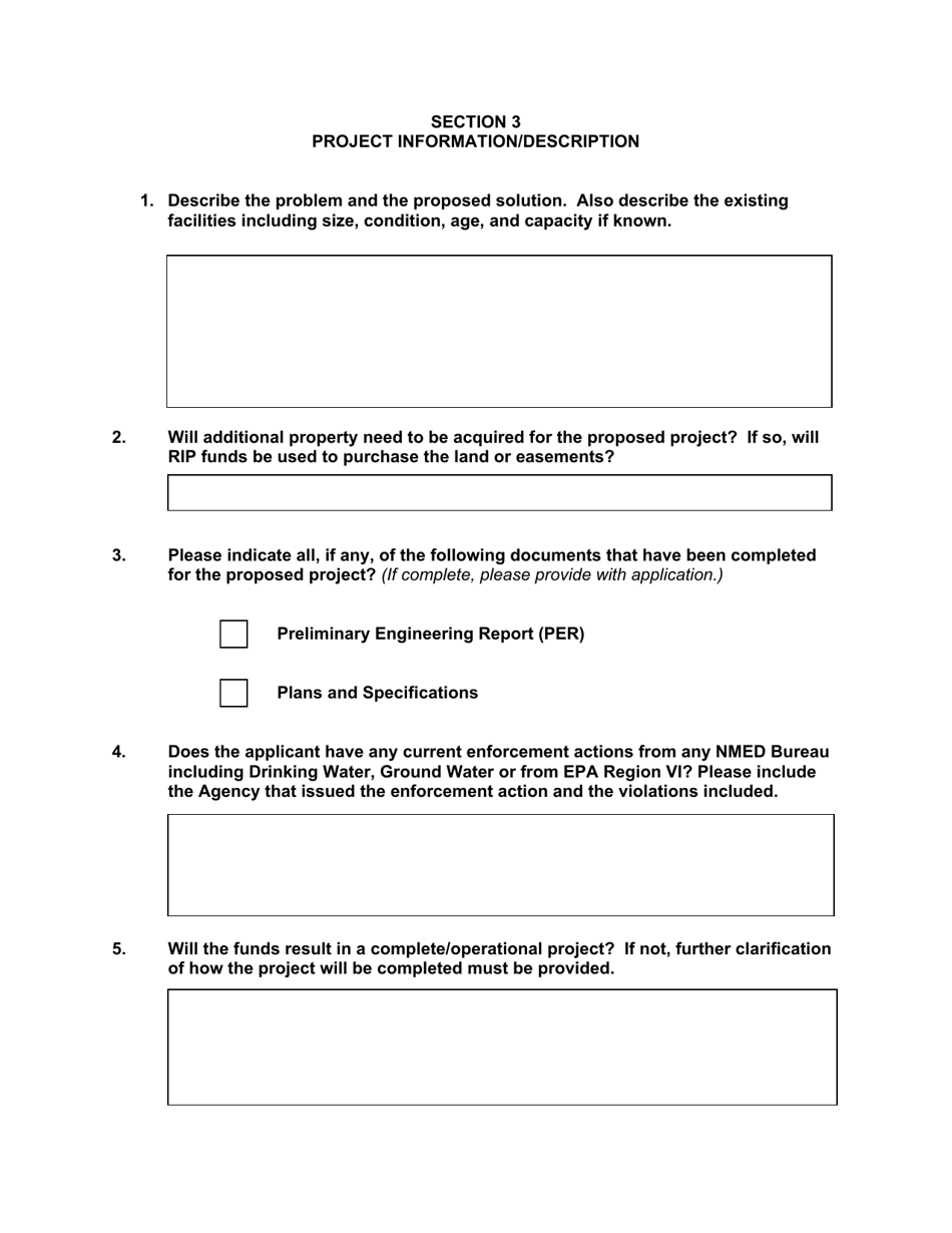 Rural Infrastructure Loan (Rip) Program Application - New Mexico, Page 4