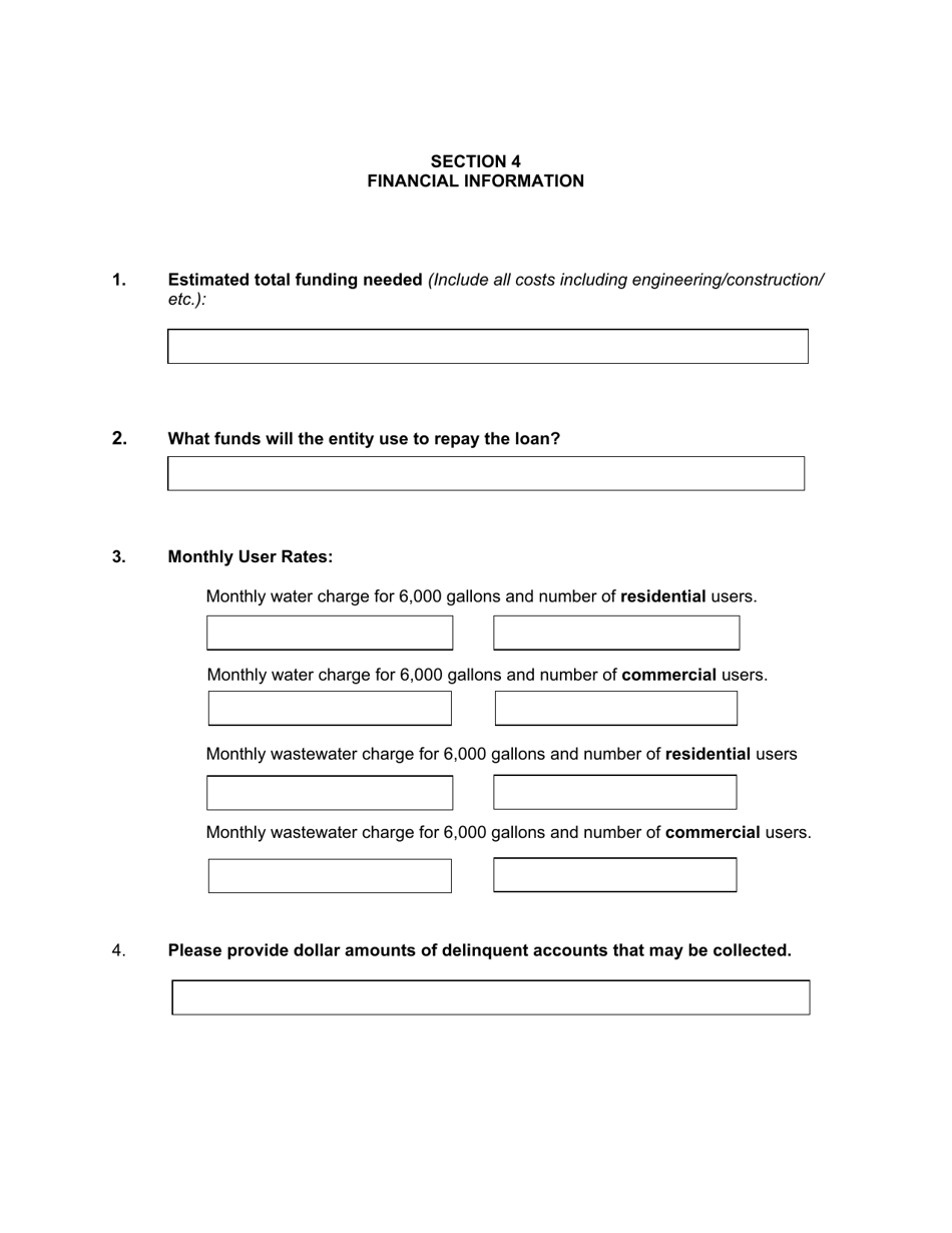 Rural Infrastructure Loan (Rip) Program Application - New Mexico, Page 5