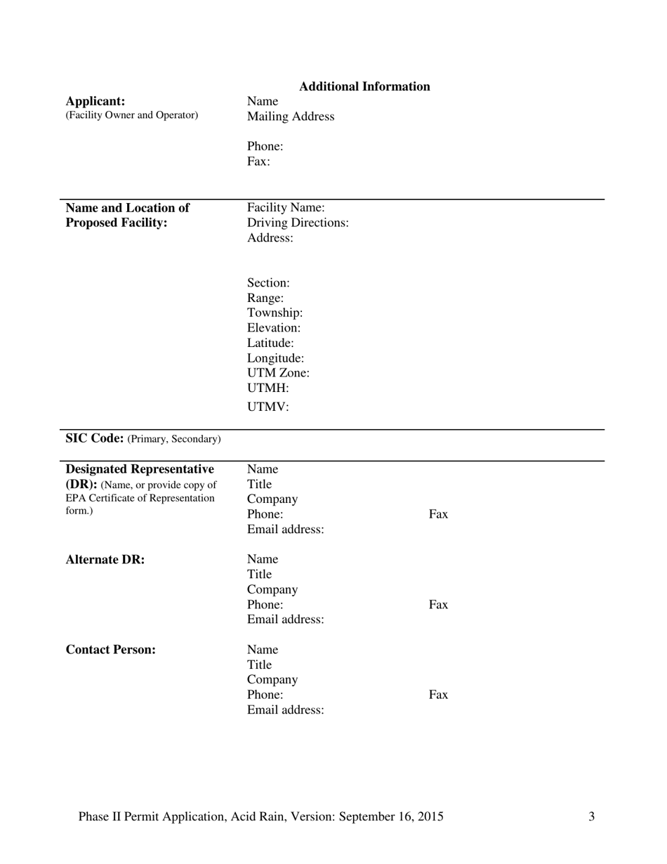 Phase II Permit Application - Acid Rain Program - New Mexico, Page 3
