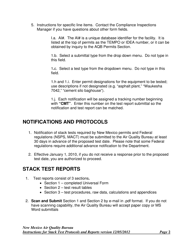 Instructions for Universal Stack Test Notification, Protocol and Report Form - New Mexico, Page 2