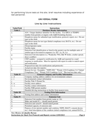Instructions for Universal Stack Test Notification, Protocol and Report Form - New Mexico, Page 6