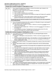 Initial Notification and Notification of Compliance Status Report - Gasoline Dispensing Facilities - New Mexico, Page 2