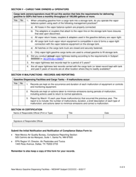 Initial Notification and Notification of Compliance Status Report - Gasoline Dispensing Facilities - New Mexico, Page 4