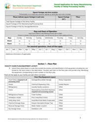 Permit Application for Hemp Manufacturing Facility or Hemp Processing Facility - New Mexico, Page 3
