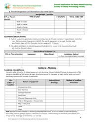 Permit Application for Hemp Manufacturing Facility or Hemp Processing Facility - New Mexico, Page 4