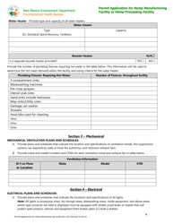 Permit Application for Hemp Manufacturing Facility or Hemp Processing Facility - New Mexico, Page 6