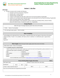 Permit Application for Hemp Manufacturing Facility or Hemp Processing Facility - New Mexico, Page 7