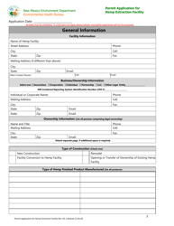 Permit Application for Hemp Extraction Facility - New Mexico, Page 2