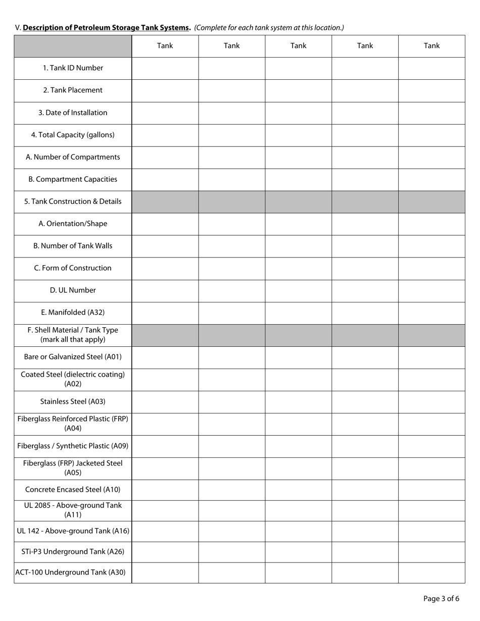 Petroleum Storage Tank Registration - New Mexico, Page 3
