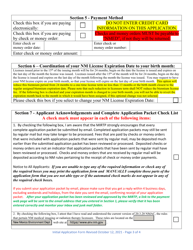 Application Form for Initial Licensure for Medical Imaging or Radiation Therapy - New Mexico, Page 3