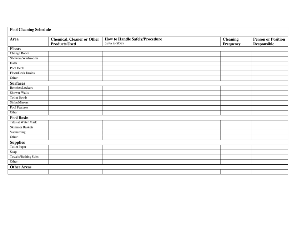 Pool Operation Safety Plan for Commercial Aquatic Venues - New Mexico, Page 13