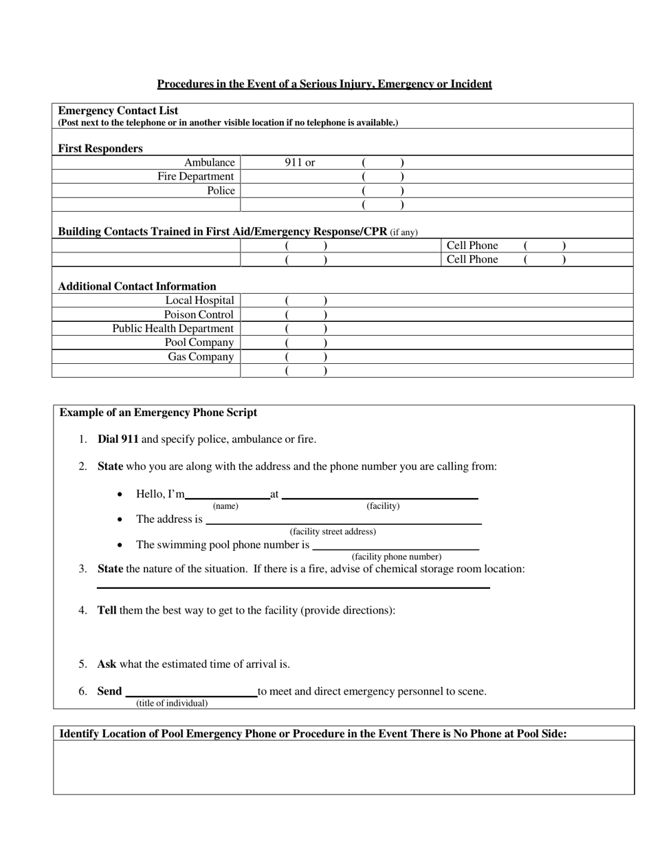 Pool Operation Safety Plan for Commercial Aquatic Venues - New Mexico, Page 3