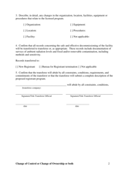 Form Required for Change of Control or Change of Ownership or Both (Including Name Change) - New Mexico, Page 2