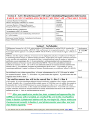 License Renewal Application Form for Medical Imaging or Radiation Therapy - New Mexico, Page 2