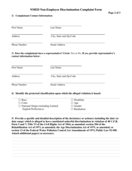 Nmed Non-employee Discrimination Complaint Form - New Mexico, Page 2