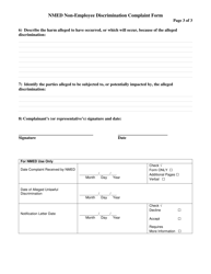 Nmed Non-employee Discrimination Complaint Form - New Mexico, Page 3