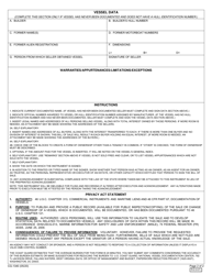 Form CG-1340 Bill of Sale, Page 2