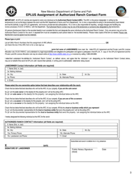 Initial Application and Agreement Primary Zone - New Mexico, Page 3