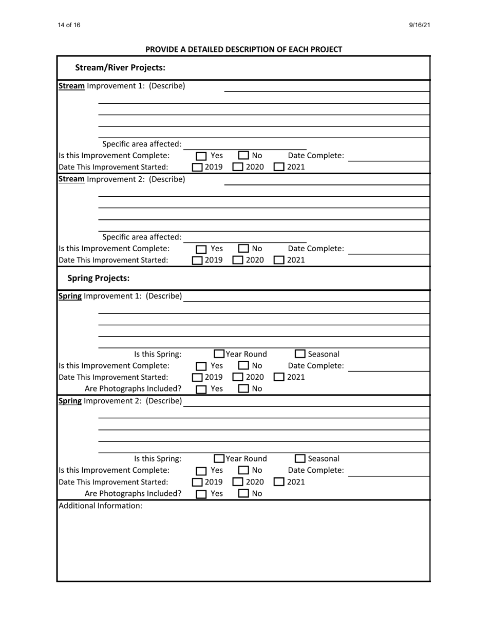 Habitat Incentive Program Application - New Mexico, Page 14