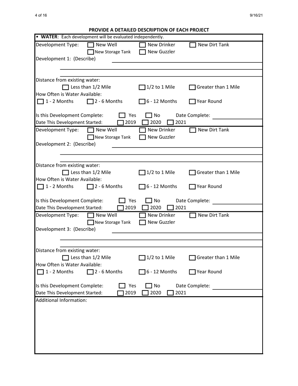 Habitat Incentive Program Application - New Mexico, Page 4