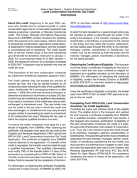 Document preview: Instructions for Form RPD-41282 Land Conservation Incentives Tax Credit - New Mexico